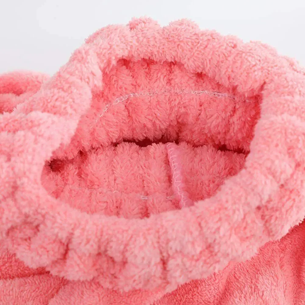 2 pk Microfiber Quick Hair Drying Bath Towel Spa Bowknot Wrap Towel Cap Shower
